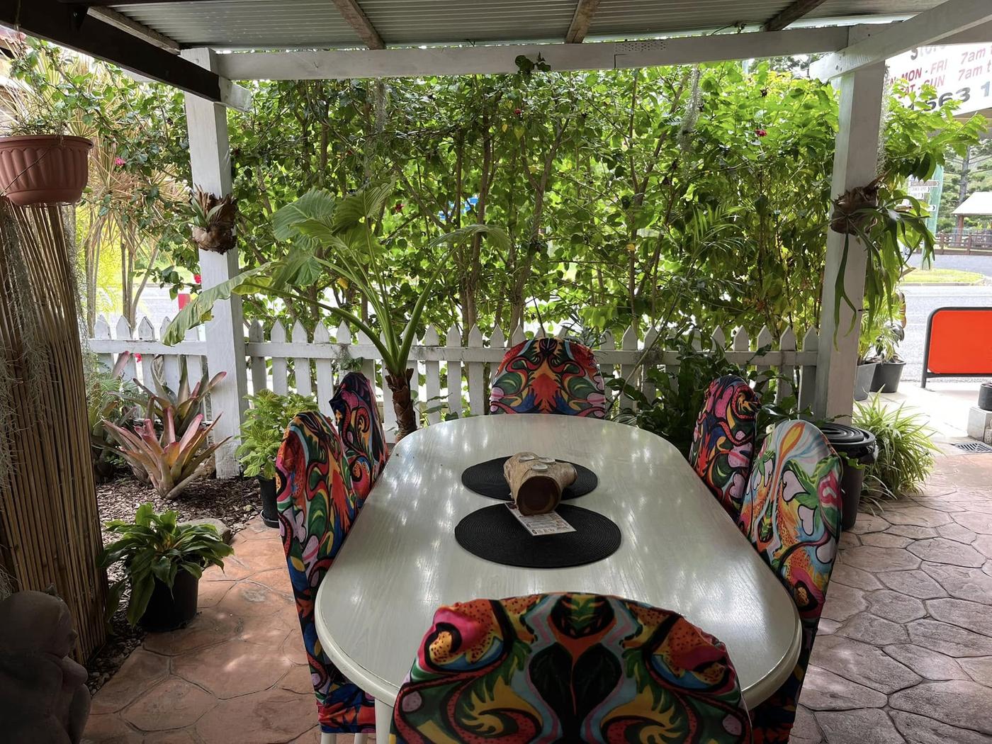 Homemade cakes and slices ready on the cafe counter.